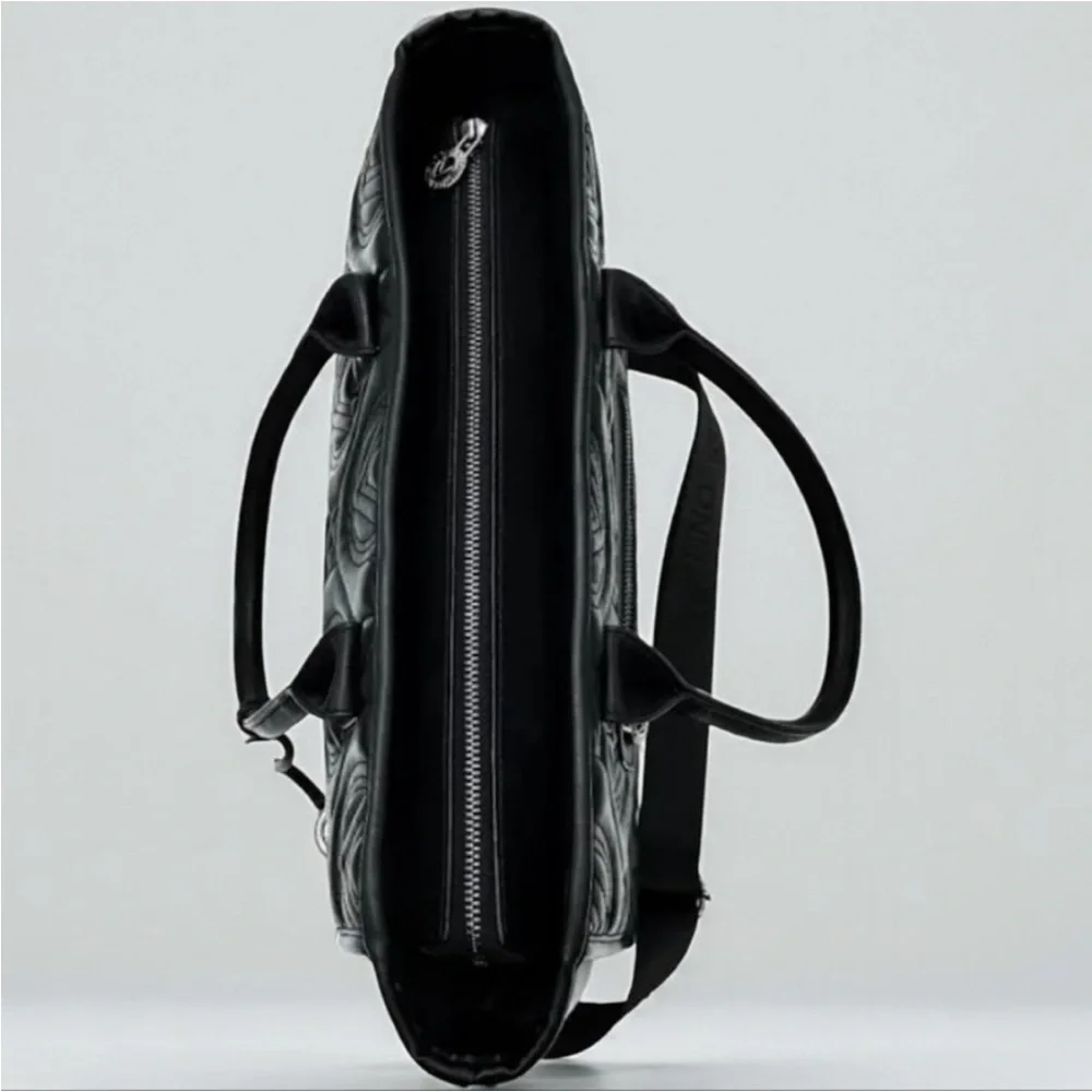 Valentino Orlandi Black Quilted Tote NWT Large one!
